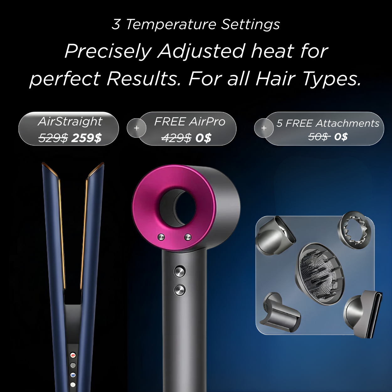 AirStraight 2-in-1 Straightening and Blow-drying Styler